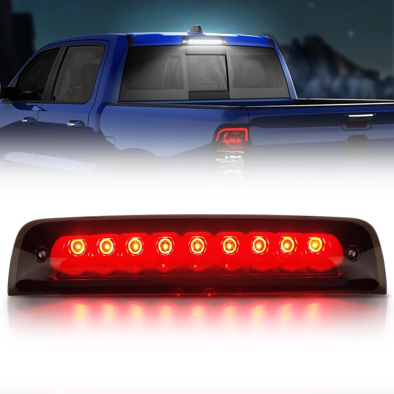 SUPAREE LED Third Brake Light Smoked Lens fit for 2009 2010 2011 2012 2013 2014 2015 2016 2017 D-odge Ram 1500 2500 3500, 3rd Brake Light Assembly Roof White Cargo Light Red High Mount Lamp - Image 1